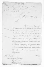2 pages written 26 Jun 1849 by Sir Donald McLean in Wanganui to Wellington, from Native Land Purchase Commissioner - Papers