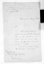 4 pages written 13 May 1850 by Sir Donald McLean in Wanganui District, from Native Land Purchase Commissioner - Papers