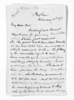 8 pages written 15 Feb 1876 by Robert Smelt Bush in Raglan to Sir Donald McLean in Napier City, from Inward letters - Robert S Bush