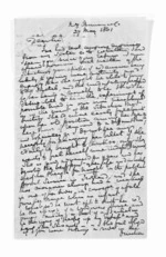 2 pages written 27 May 1861 by William Fraser to Sir Donald McLean, from Inward letters - Surnames, Fra - Fri