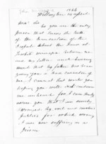 3 pages written 14 Apr 1864 by John McKenzie in Wellington City, from Inward letters - Surnames, McKen - McLac