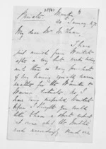 7 pages written 20 Jan 1872 by Philip Harington in Mauku to Sir Donald McLean, from Inward letters - Philip Harington