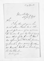 2 pages written 28 Jul 1871 by Thomas William Shute in Masterton to Sir Donald McLean in Wellington City, from Inward letters - Surnames, She - Sid