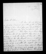 4 pages written 10 May 1851 by Susan Douglas McLean in Wellington to Sir Donald McLean, from Inward family correspondence - Susan McLean (wife)