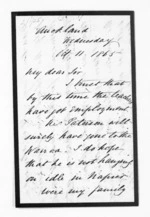 4 pages written 11 Oct 1865 by Rev Peter Barclay in Auckland Region to Sir Donald McLean, from Inward letters - P Barclay