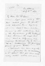 3 pages written 21 Jul 1870 by Henry Tacy Clarke in Auckland Region to Sir Donald McLean, from Inward letters - Henry Tacy Clarke