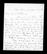 3 pages written 30 Apr 1858 by Sir Donald McLean in Auckland Region to Robert Roger Strang, from Family correspondence - Robert Strang (father-in-law)