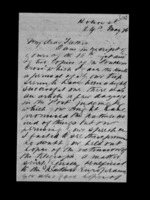 6 pages written 24 May 1876 by Sir Robert Donald Douglas Maclean to Sir Donald McLean, from Inward family correspondence - Douglas Maclean (son)