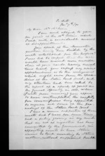 8 pages written 7 Jan 1870 by Canon Samuel Williams to Sir Donald McLean, from Inward letters - Samuel Williams