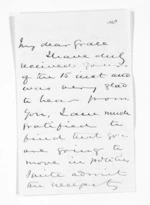 2 pages written 24 Mar 1870 by Sir Donald McLean to Morgan Stanislaus Grace, from Outward drafts and fragments