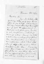 5 pages written 24 Dec 1872 by Samuel Deighton in Wairoa to Sir Donald McLean in Wellington, from Inward letters - Samuel Deighton