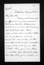 3 pages written 9 May 1870 by Edward Marsh Williams in Puketona to Sir Donald McLean, from Inward letters - Edward M Williams