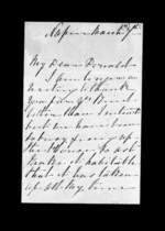 14 pages written by Catherine Isabella McLean in Napier City to Sir Donald McLean, from Inward family correspondence - Catherine Hart (sister); Catherine Isabella McLean (sister-in-law)