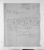 1 page written 15 Mar 1868 by Thomas Dillon Smith to Sir Donald McLean in Napier City, from Inward letters - Surnames, Smith
