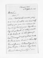 3 pages written 12 Sep 1866 by George Edward Read in Turanganui to Sir Donald McLean, from Inward letters -  G E Read