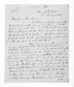 3 pages written 18 Mar 1863 by Henry Robert Russell to Sir Donald McLean, from Inward letters - H R Russell