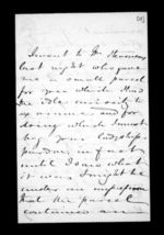 3 pages written 14 Aug 1851 by Sir Donald McLean, from Inward family correspondence - Susan McLean (wife)