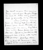 3 pages written   1851 by Sir Donald McLean, from Inward family correspondence - Susan McLean (wife)
