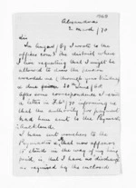 2 pages written 2 Mar 1870 by Edward Ogilvie Ross in Alexandra, from Inward letters - Surnames, Roo - Ros