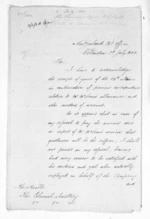 4 pages written 3 Jul 1850 by Sir William Fox in Wellington, from Native Land Purchase Commissioner - Papers