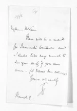 1 page written by Sir Thomas Robert Gore Browne to Sir Donald McLean, from Inward letters - Sir Thomas Gore Browne (Governor)