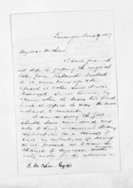 4 pages written 9 Jun 1857 by Herbert Samuel Wardell to Sir Donald McLean, from Inward letters - Surnames, War - Wat