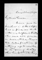 9 pages written 29 Jul 1850 by Sir Donald McLean in Rangitikei District to Susan Douglas McLean, from Inward and outward family correspondence - Susan McLean (wife)