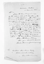 2 pages written 5 Nov 1855 by Charles Manners Gascoigne in Nelson Region to Andrew Sinclair, from Inward letters - Surnames, Gascoyne/Gascoigne