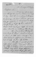 4 pages written 16 Feb 1874 by Alexander Campbell, from Inward letters -  Alex Campbell