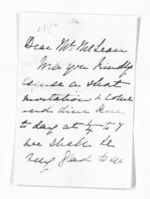 2 pages written by Lady Harriet Louisa Gore Browne to Sir Donald McLean, from Inward letters - Sir Thomas Gore Browne (Governor)