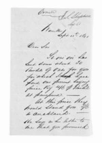 2 pages written 11 Sep 1861 by J Shepherd in Waiuku to Sir Donald McLean in Auckland City, from Inward letters - Surnames, She - Sid