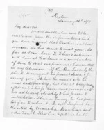 4 pages written 26 Jan 1875 by Robert Smelt Bush in Raglan to Sir Donald McLean, from Inward letters - Robert S Bush