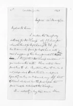 4 pages written 14 Mar 1870 by John Chilton Lambton Carter in Napier City to Sir Donald McLean, from Inward letters - J C Lambton Carter