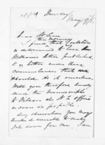2 pages written 9 May 1861 by Dr Daniel Pollen to Sir Donald McLean, from Inward letters - Daniel Pollen