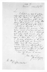 1 page written 9 Mar 1865 by George Tovey Buckland Worgan in Wairoa to Sir Donald McLean, from Superintendent, Hawkes Bay and Government Agent, East Coast - Papers