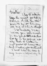 3 pages written by Rev Henry Hanson Turton to Sir Donald McLean, from Inward letters -  Rev Henry Hanson Turton