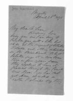 4 pages written 26 Apr 1873 by John Marshall in Marton to Sir Donald McLean, from Inward letters - Surnames, Mar - Mar