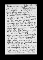 4 pages written 7 Feb 1872 by Robert Hart to Sir Donald McLean, from Inward family correspondence - Robert Hart (brother-in-law)