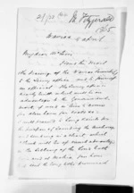 2 pages written 5 Apr 1865 by Michael Fitzgerald in Wairoa to Sir Donald McLean, from Inward letters - Michael Fitzgerald