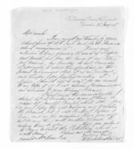 2 pages written 25 Jan 1865 by J Reid MacKenzie in Dunedin City to Sir Donald McLean, from Inward letters - Surnames, MacKa - Macke