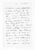 2 pages written by George Thomas Fannin, from Inward letters - G T Fannin