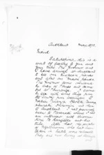 3 pages written May 1872 by Sir Donald McLean in Auckland Region, from Native Minister - Meetings with Waikato chiefs and final pacification of the King Country