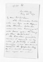 2 pages written 28 May 1870 by Henry Tacy Clarke in Auckland Region to Sir Donald McLean, from Inward letters - Henry Tacy Clarke