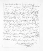 2 pages written 16 Sep 1865 by Voleur Lambe Machado Janisch in Napier City to Sir Donald McLean, from Inward letters -  V Janisch