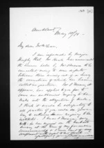3 pages written 10 May 1871 by John Williamson in Auckland City to Sir Donald McLean, from Inward letters - Surnames, Williamson