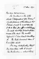 8 pages written 17 Dec 1873 by Sir James Fergusson to Sir Donald McLean, from Inward letters - Sir James Fergusson (Governor)