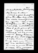 8 pages written 1 Jan 1872 by Alexander McLean in Maraekakaho to Sir Donald McLean, from Inward family correspondence - Alexander McLean (brother)