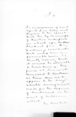 2 pages written 24 Sep 1860 by Sir Donald McLean, from Secretary, Native Department - War in Taranaki and Waikato and  King Movement