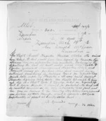 1 page written 19 Mar 1872 by John Davies Ormond in Napier City to Sir Donald McLean in Dunedin City, from Native Minister and Minister of Colonial Defence - Inward telegrams