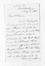 3 pages written 13 May 1850 by Henry King in New Plymouth District to Sir Donald McLean, from Inward letters -  Henry King
